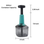 Push Chopper Plastic Vegetable Chopper Cutter - Image 2