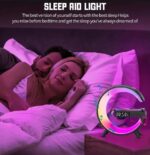 LED Wireless Charging RGB Bluetooth Speaker Clock and Rechargeable Table Lamp - Image 5