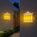 Ancient Architecture Solar-Powered Waterproof Outdoor Lamp - Image 4