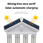 Ancient Architecture Solar-Powered Waterproof Outdoor Lamp - Image 2
