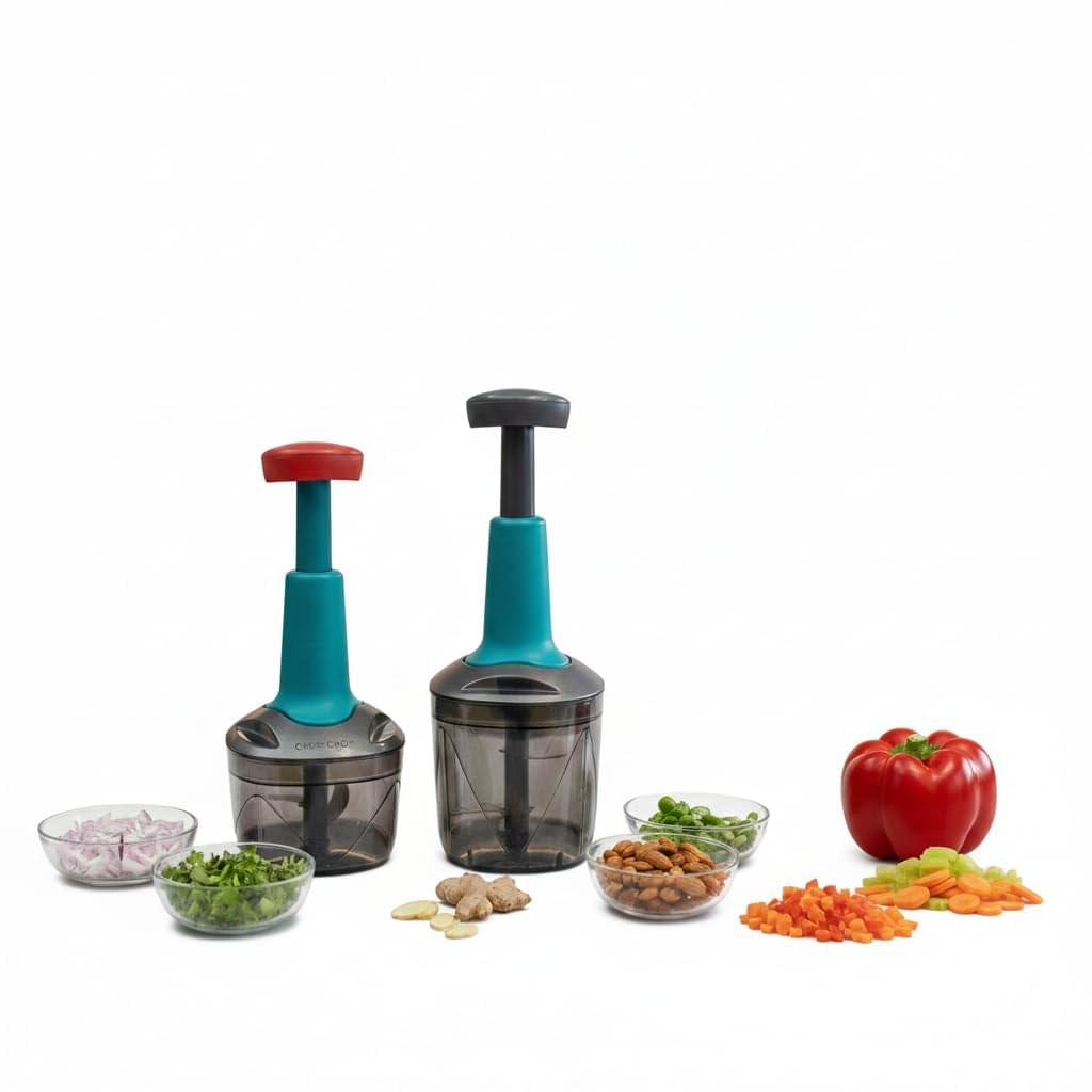 Push Chopper Plastic Vegetable Chopper Cutter - Image 11