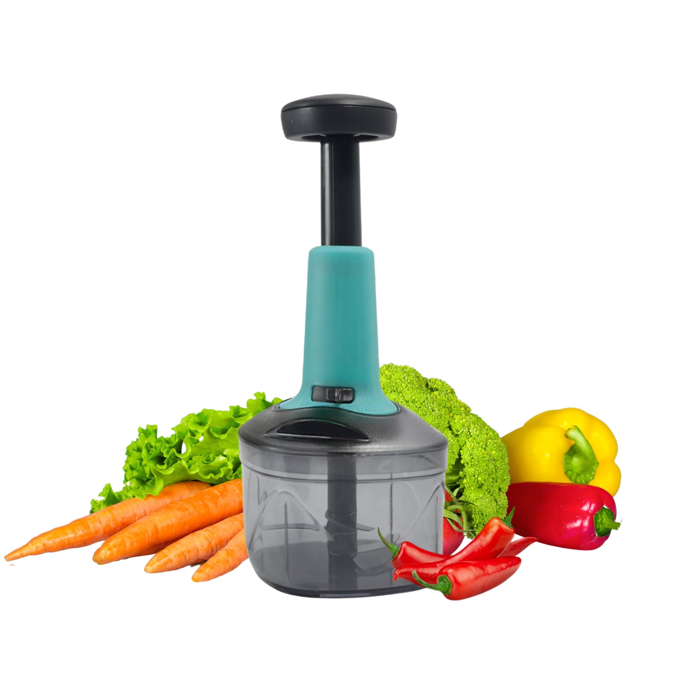 Push Chopper Plastic Vegetable Chopper Cutter - Image 1