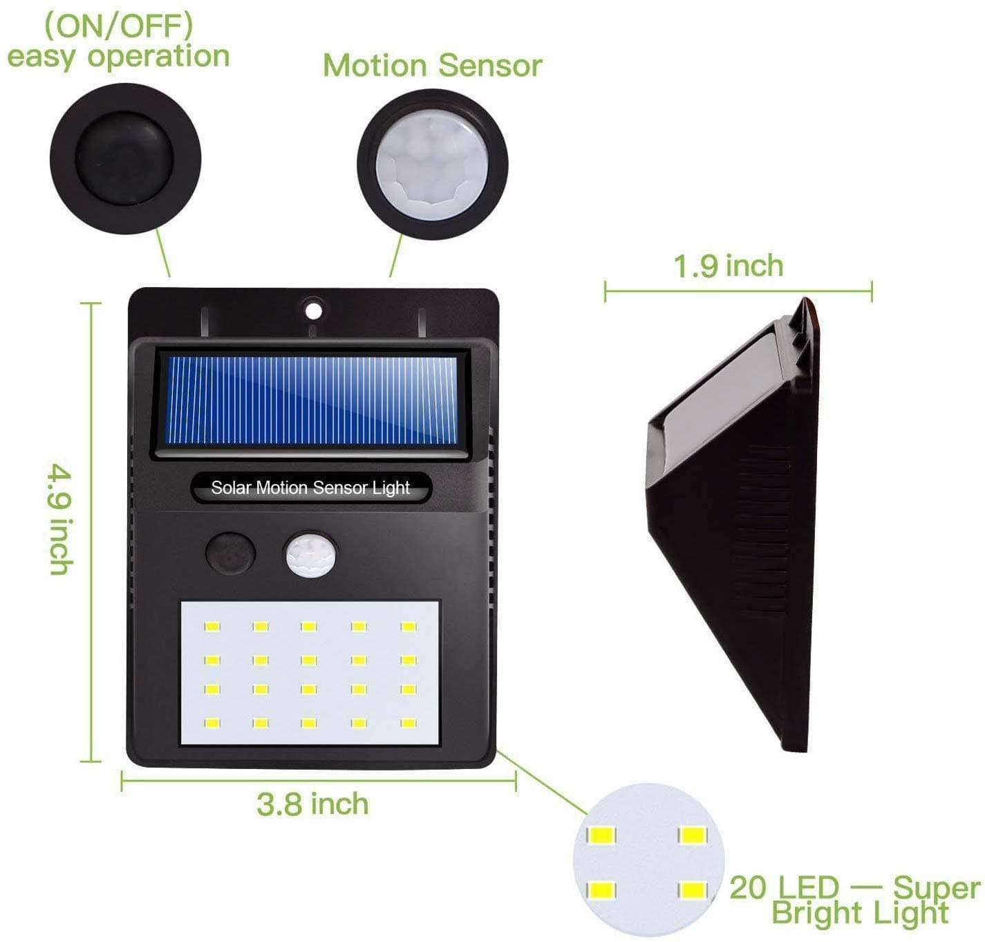 Solar Wireless Security Motion Sensor Night Light/Outdoor Security Lights 30 Led - Image 12