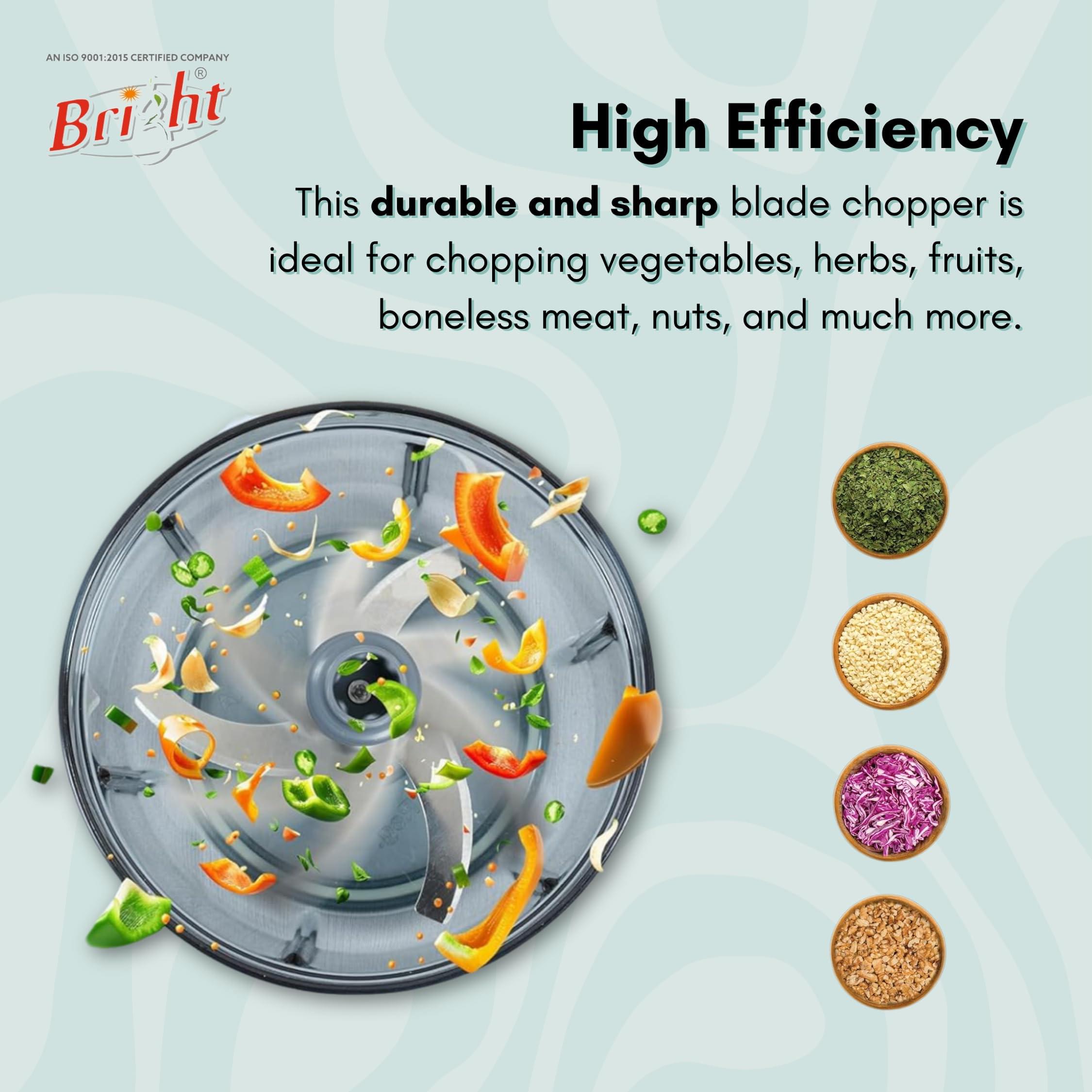 Push Chopper Plastic Vegetable Chopper Cutter - Image 5